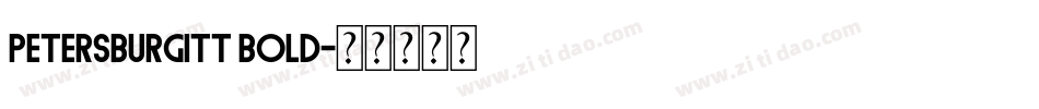 PetersburgITT Bold字体转换